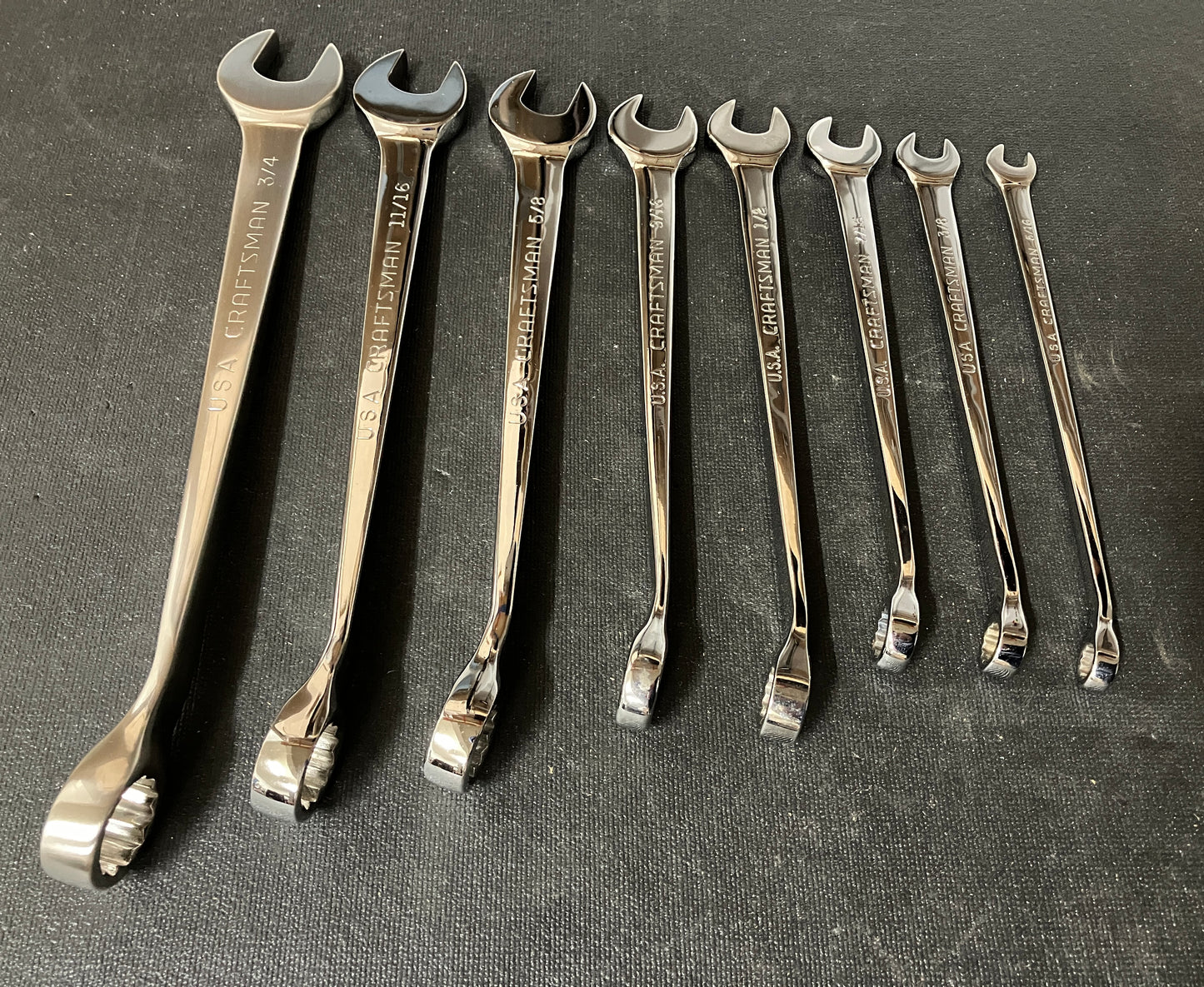 Vintage Craftsman 16pc Cross Force Wrench Set USA 8pc SAE 46520 8pc Metric 46521
