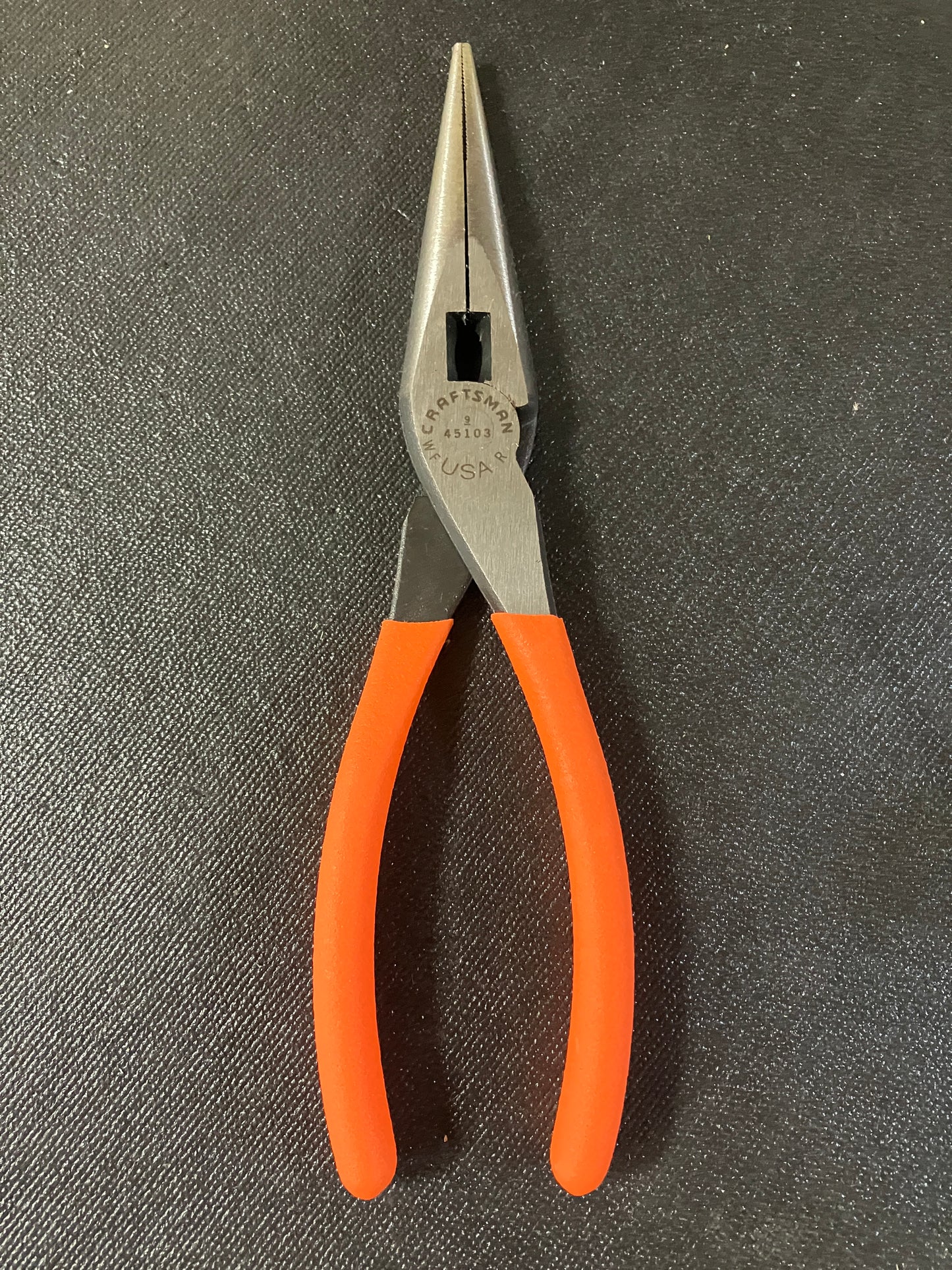 NOS Vintage Craftsman 5pc Orange Hi Viz Plier Set 45316 WF USA