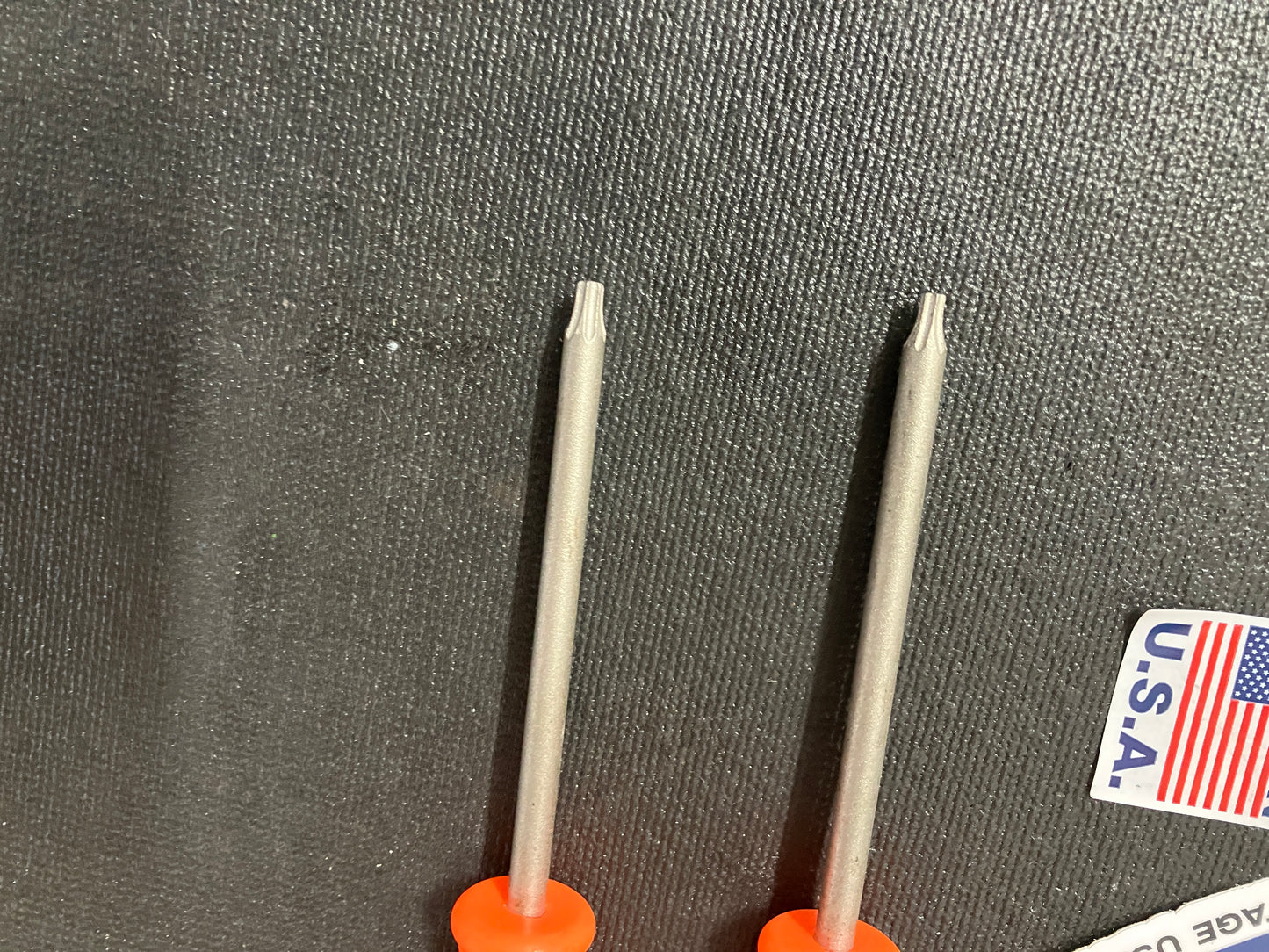 NOS Vintage Craftsman Hi Viz Orange Torx Screwdrivers (2) T10 & T15 41555 WF USA