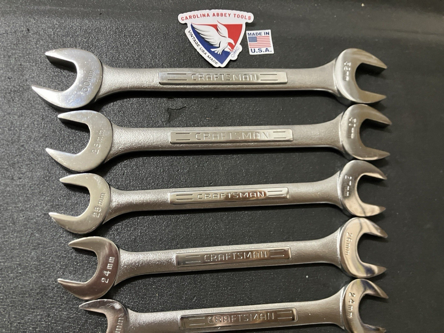 Vintage Craftsman 14pc 6-32mm Double Open End Wrench Set 43090 -VV- USA