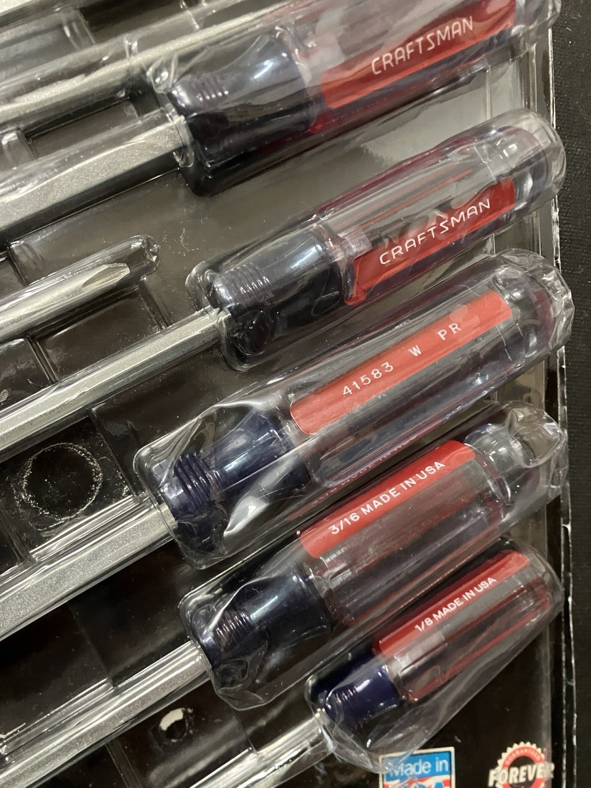 NOS Vintage Sears Craftsman USA 20pc Screwdriver Set 41516 USA Rare Pratt Read !