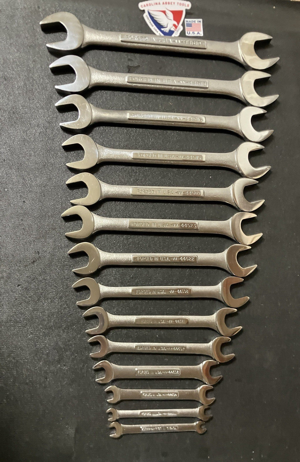 Vintage Craftsman 14pc 6-32mm Double Open End Wrench Set 43090 -VV- USA