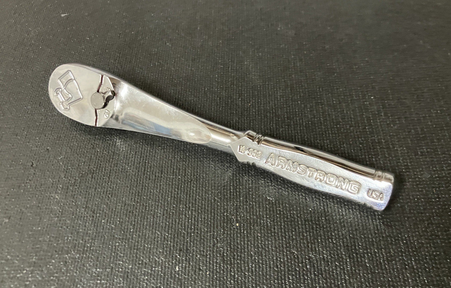 NOS Armstrong Tools 1/4” Drive MAXX 88T Ratchet 10-992 USA Brand New