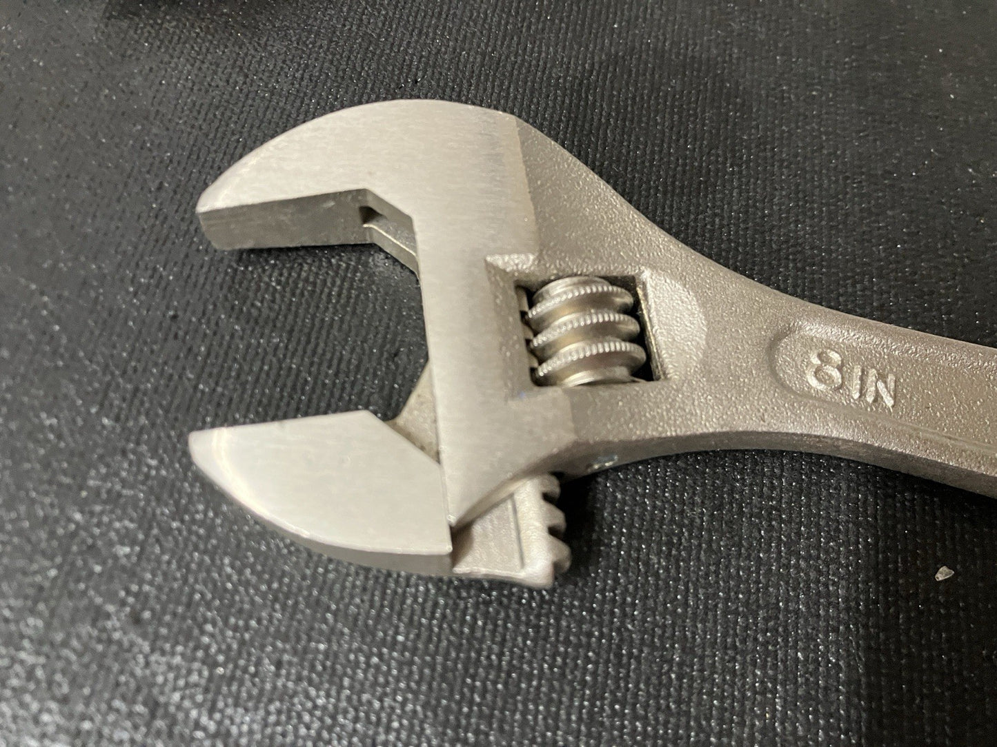 NOS Sears Craftsman 2pc Adjustable Wrench 6”/8” Extra Wide Jaw 44011 USA Satin
