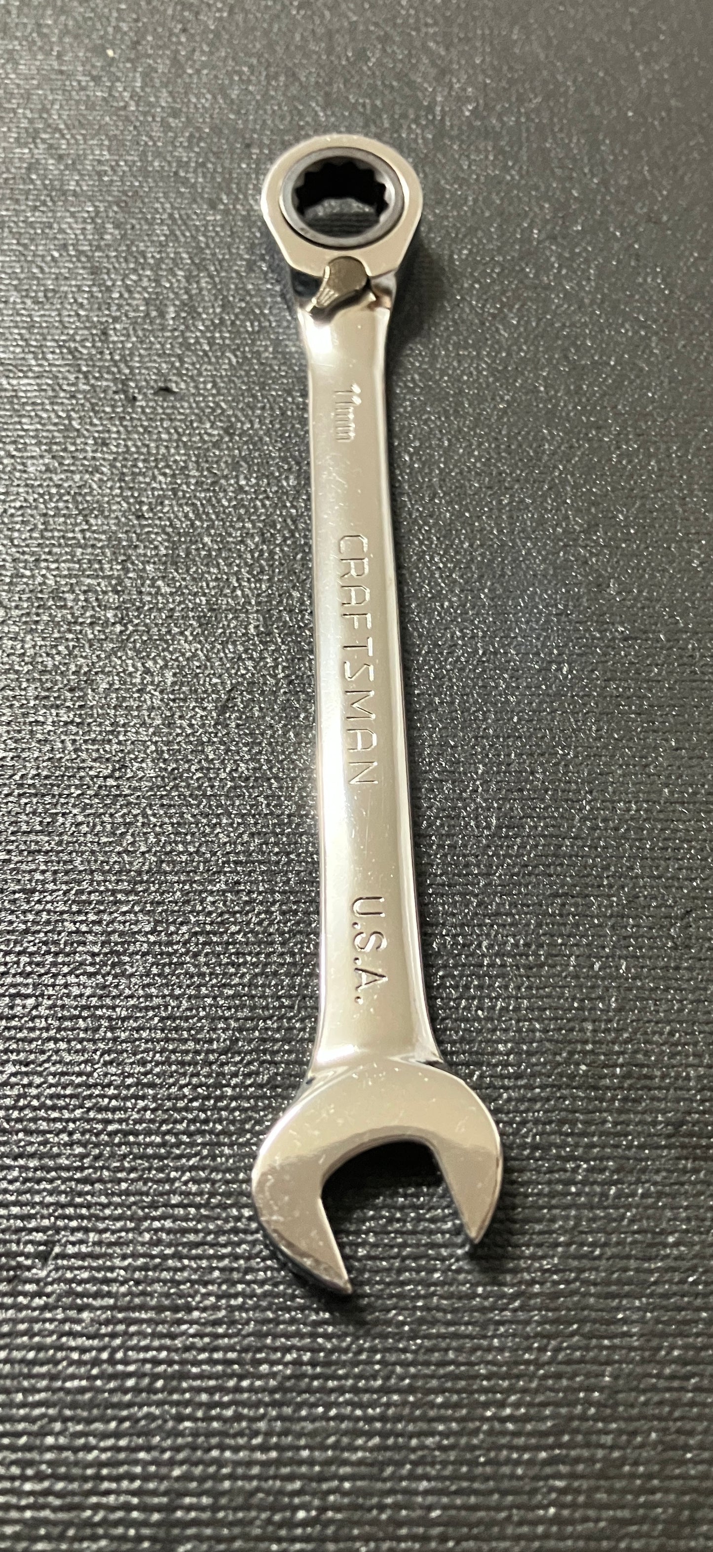 Vintage Craftsman 11mm Reversible Ratcheting Wrench 42422 GK-F Made In USA