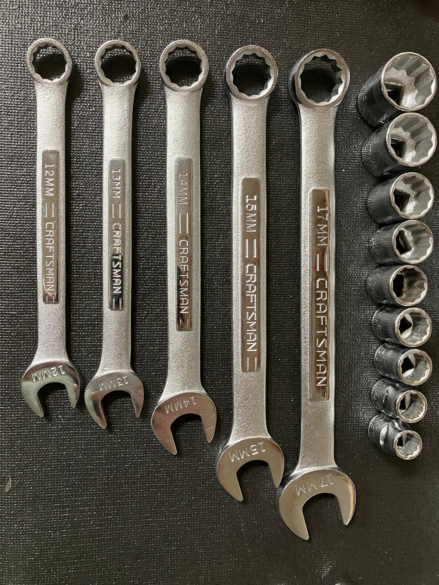 NOS Vintage Craftsman 30pc Metric Socket & Wrench Set -V- 33015 USA w/ Box