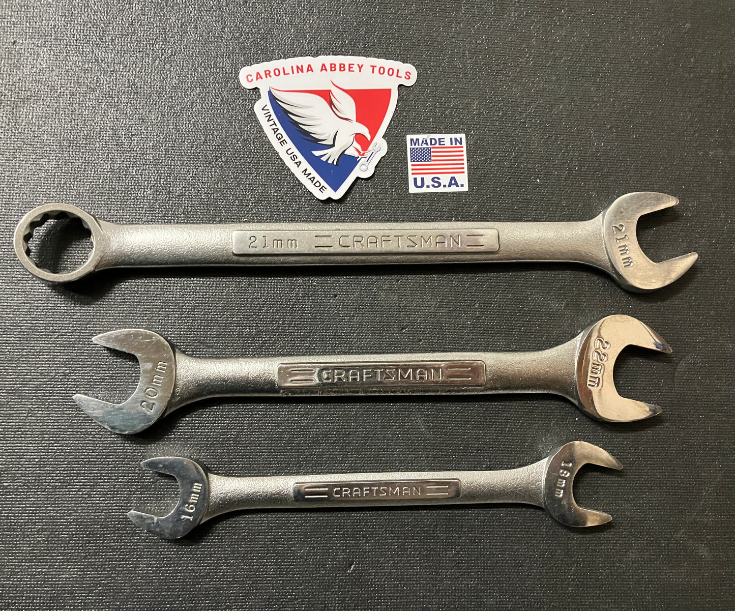 Vintage Craftsman 3pc -VV- Wrench Bundle USA