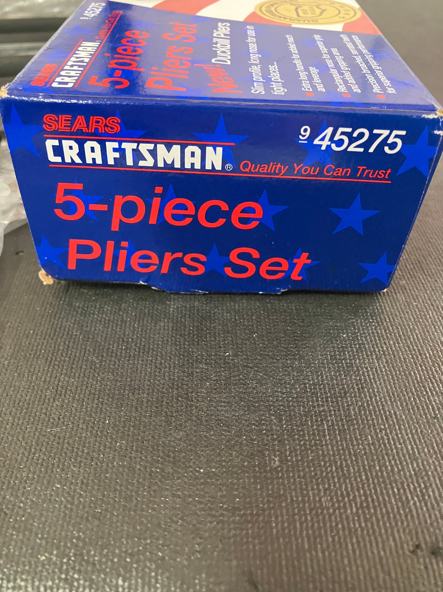 NOS Vintage Craftsman 5pc Plier Set WF USA