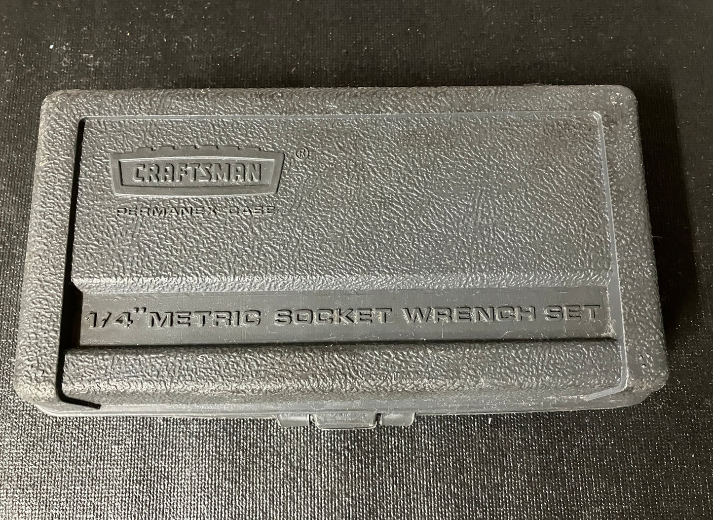 Vintage Craftsman 1/4" Drive 13pc Metric 6pt Socket Set RHFT Made in USA