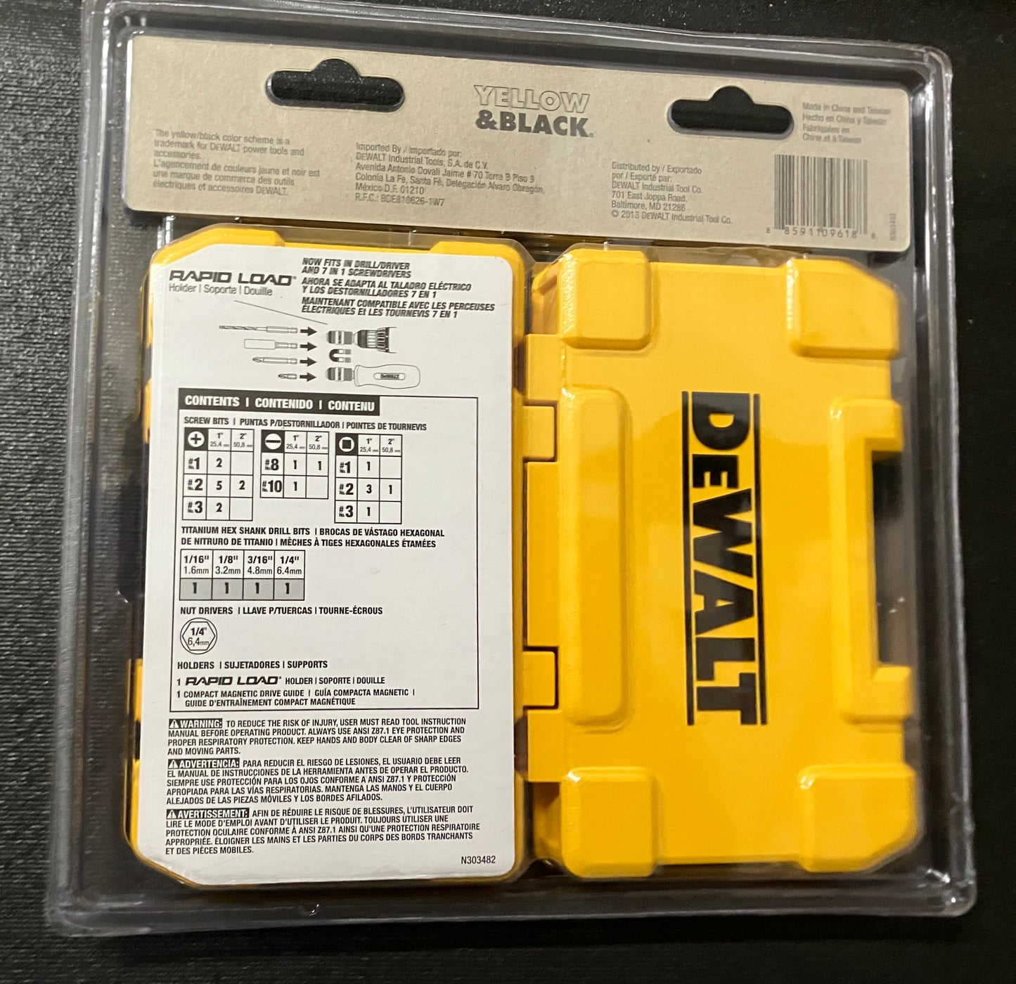 DEWALT 27pc Driver/Drill/Bit Set RAPID LOAD Quick Change Drive Guide #DW2504TG