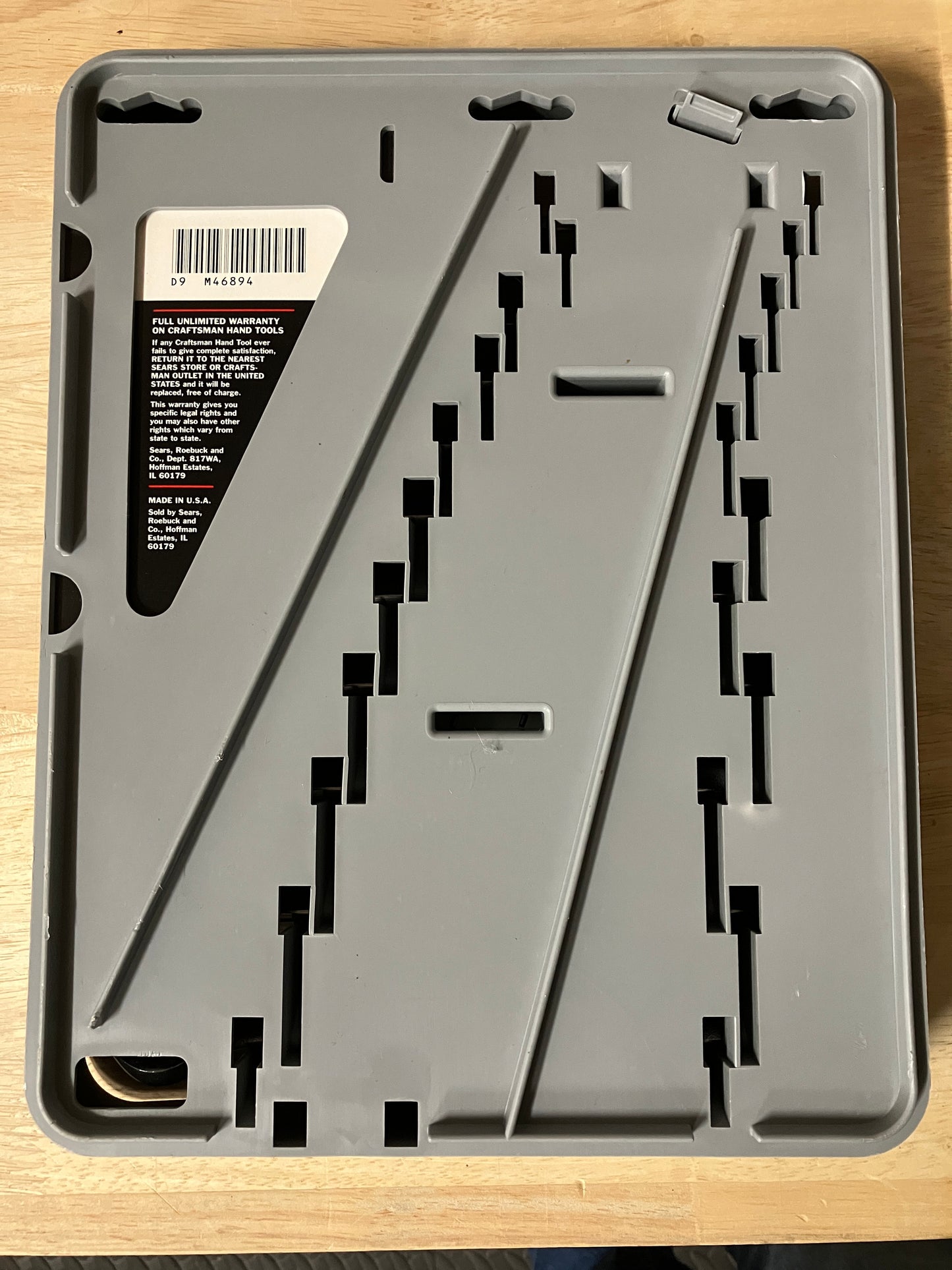 Craftsman 11pc 6 Point Combination Wrench Set 46894 7-17mm USA In Case