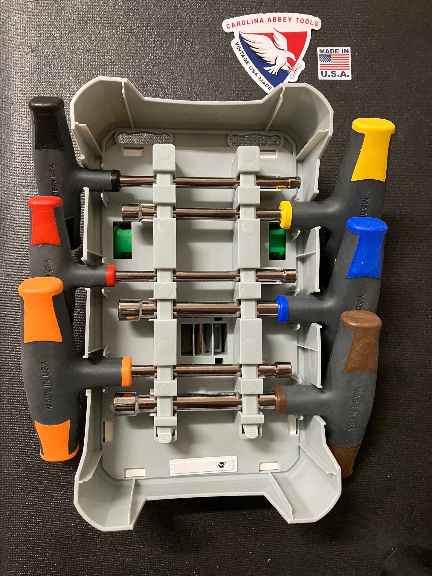 NOS T-Handle Nut Driver Sets 7pc SAE 34546 & 7pc Metric 34547 USA Made