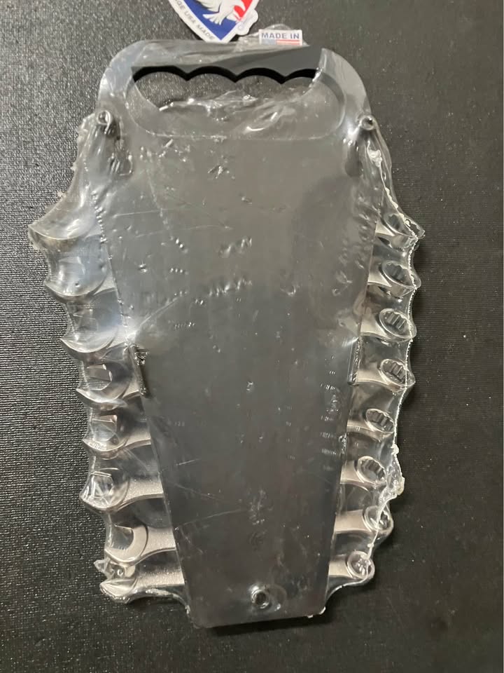 NOS Vintage Sears Craftsman Metric 8pc 10-17mm 12pt Combo Wrench Set 44126 USA Includes Wrench Rack