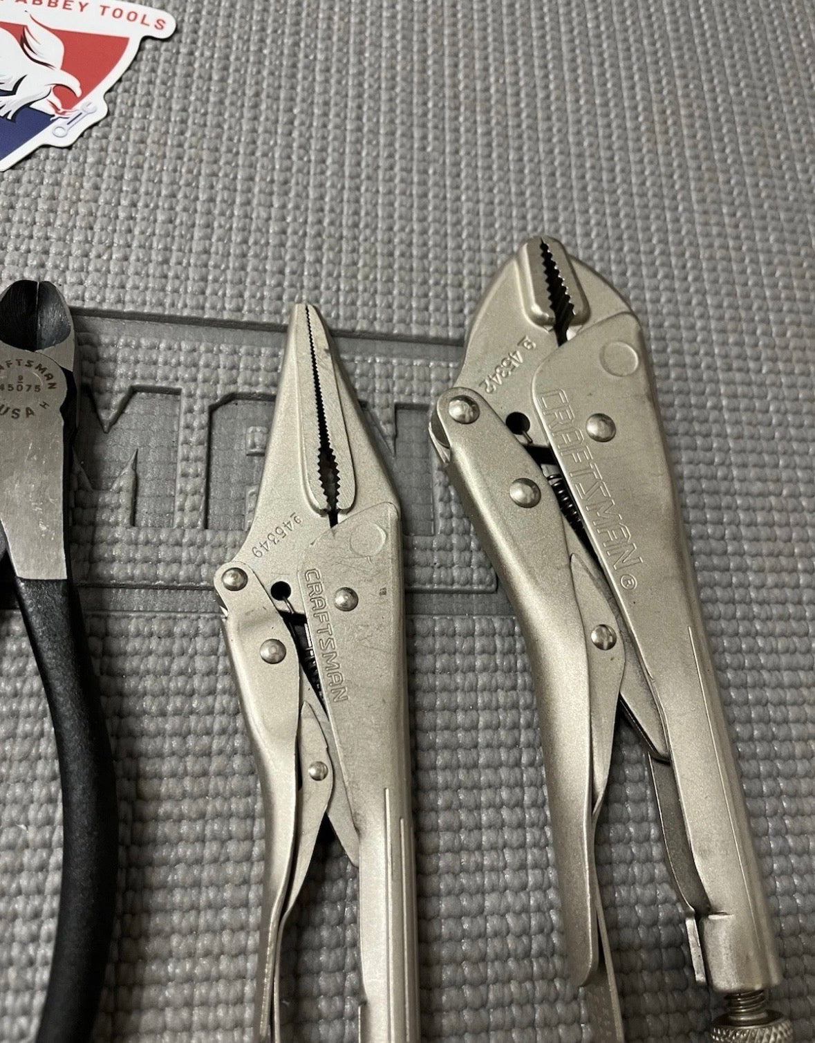 NOS Sears Craftsman 6pc Pliers Set 45291 WF USA Rare Set Includes Locking Pliers