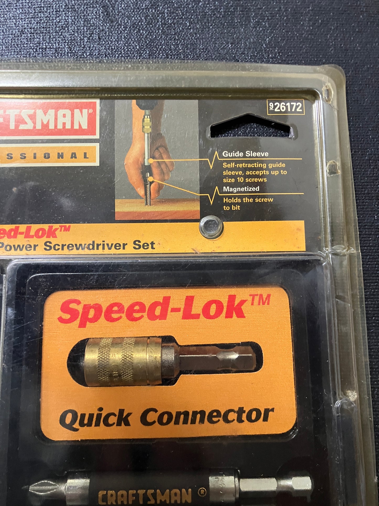 NOS Sears Craftsman Professional 16pc Speed Lok Drill Bit Set 26172 USA w/Case