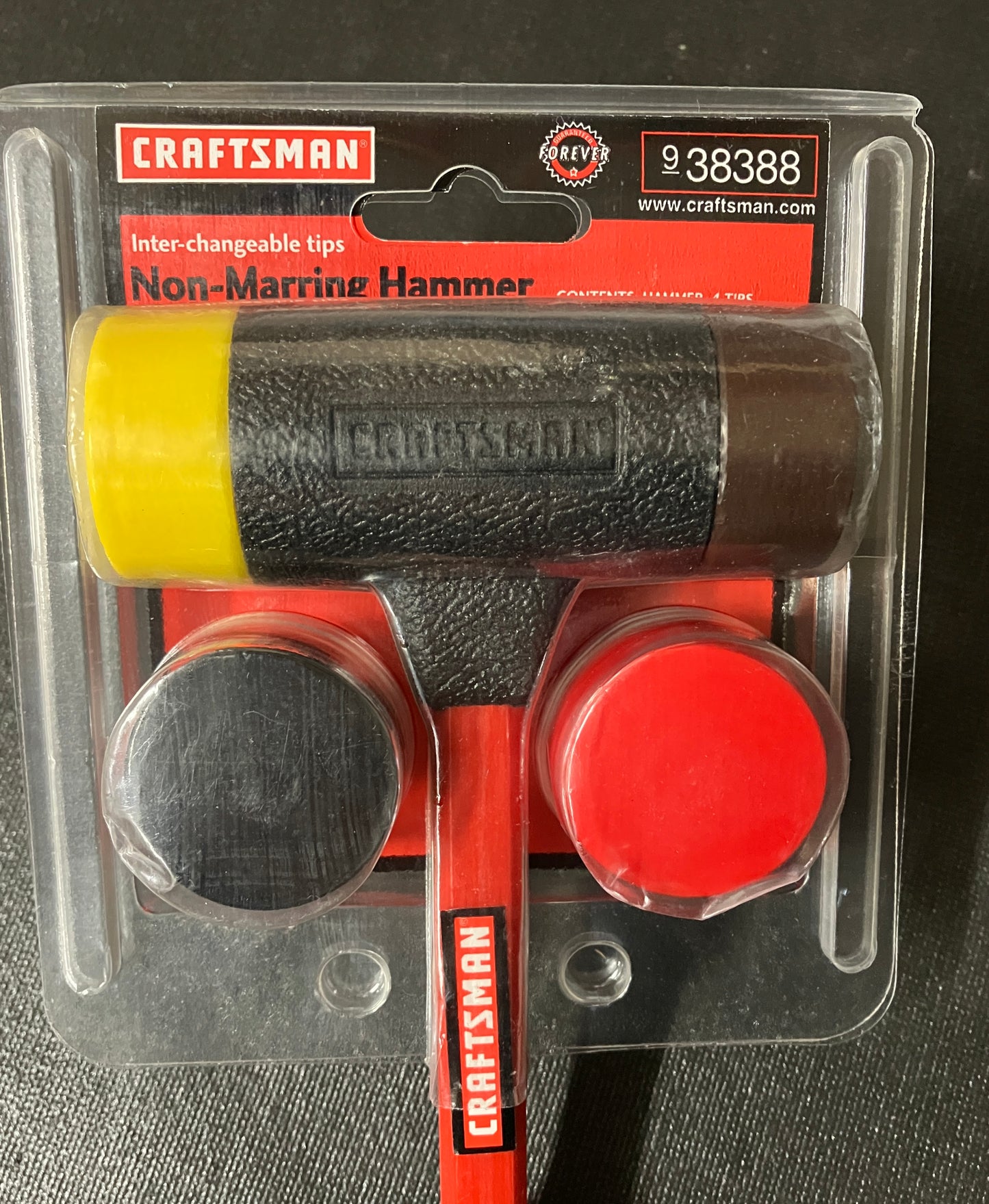 NOS Vintage Craftsman Non-Marring Hammer + 4 Tips NOS 38388 USA