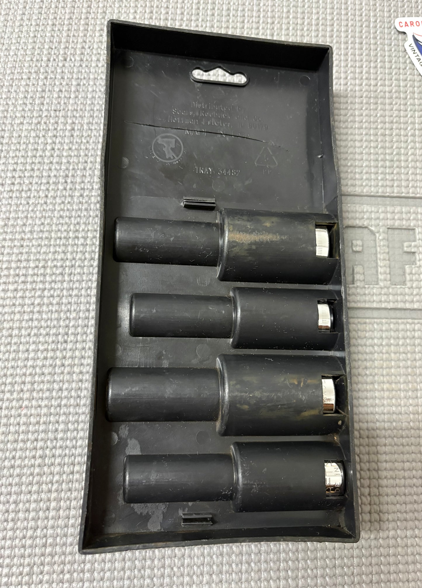 NOS Sears Craftsman USA 34482 Hex Bit Socket Set 1/2” Drive 9/16" 5/8" 14/17mm