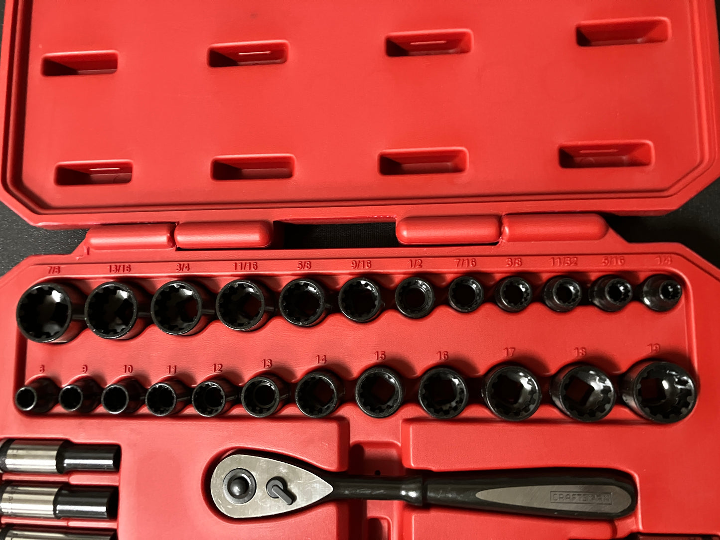 Craftsman 38pc Universal Tool Set 35469 Rare Universal Mechanics Set Open Box