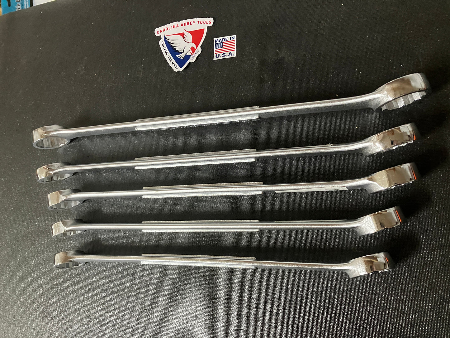 Vintage Craftsman 5pc Jumbo Metric Double Box End Wrenches 24-32mm -V- & -VV-USA
