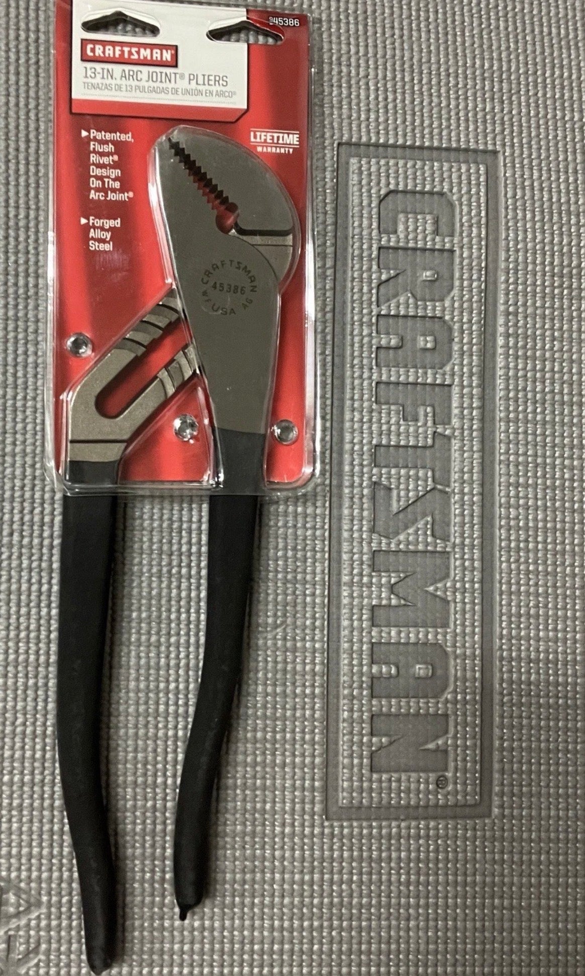NOS Sears Craftsman 13" Arc Joint Adjustable Pliers 45386 WF USA Brand New!