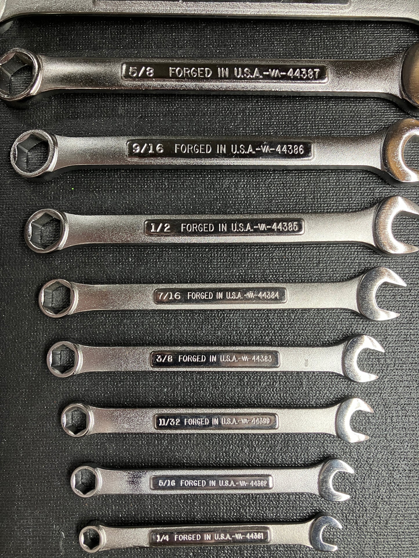 Vintage Craftsman 11pc SAE 6 Point Combination Wrench Set 1/4” - 15/16” USA VA