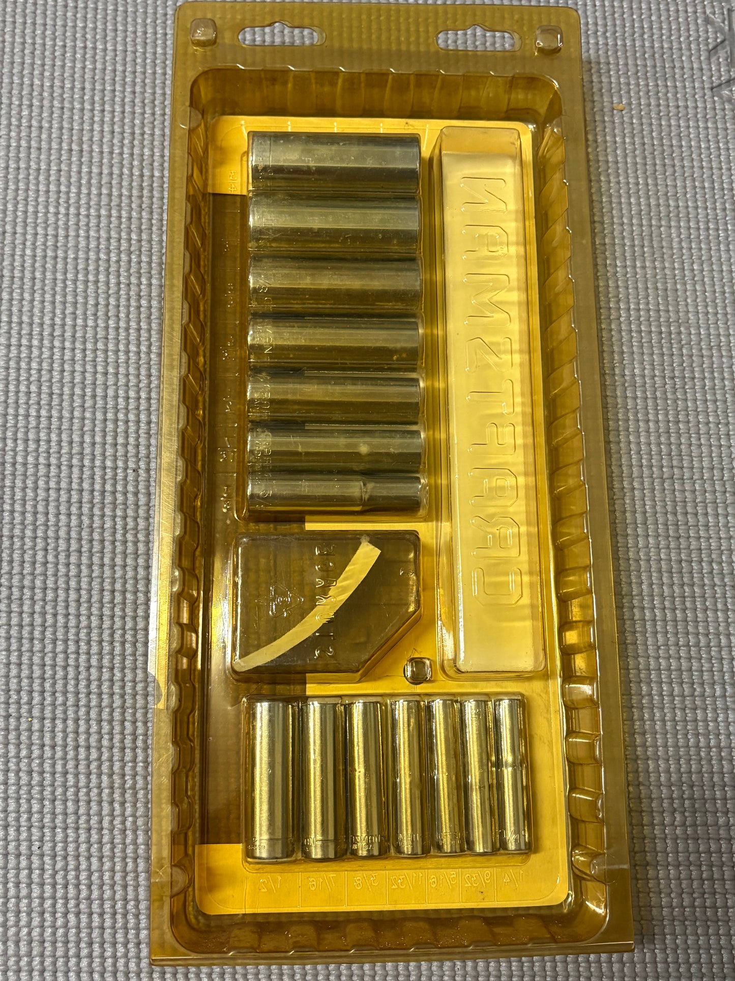 NOS Sears Craftsman 14pc SAE Deep Socket Set 6 Point 1/4" & 3/8” Drive 34427 USA