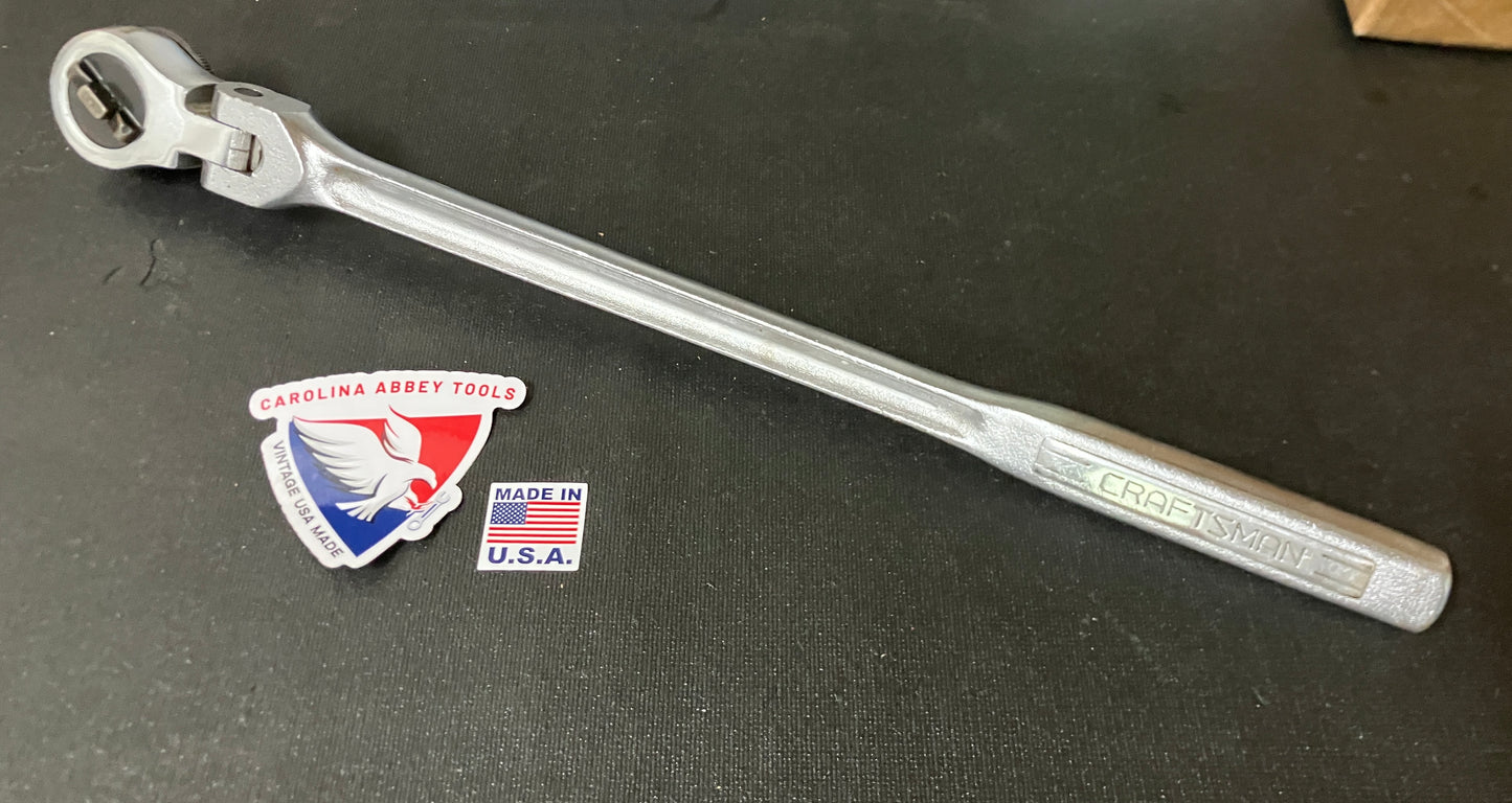Vintage Craftsman USA 1/2” RHFT Ratchet Round Head Fine Tooth 44983 -V- USA
