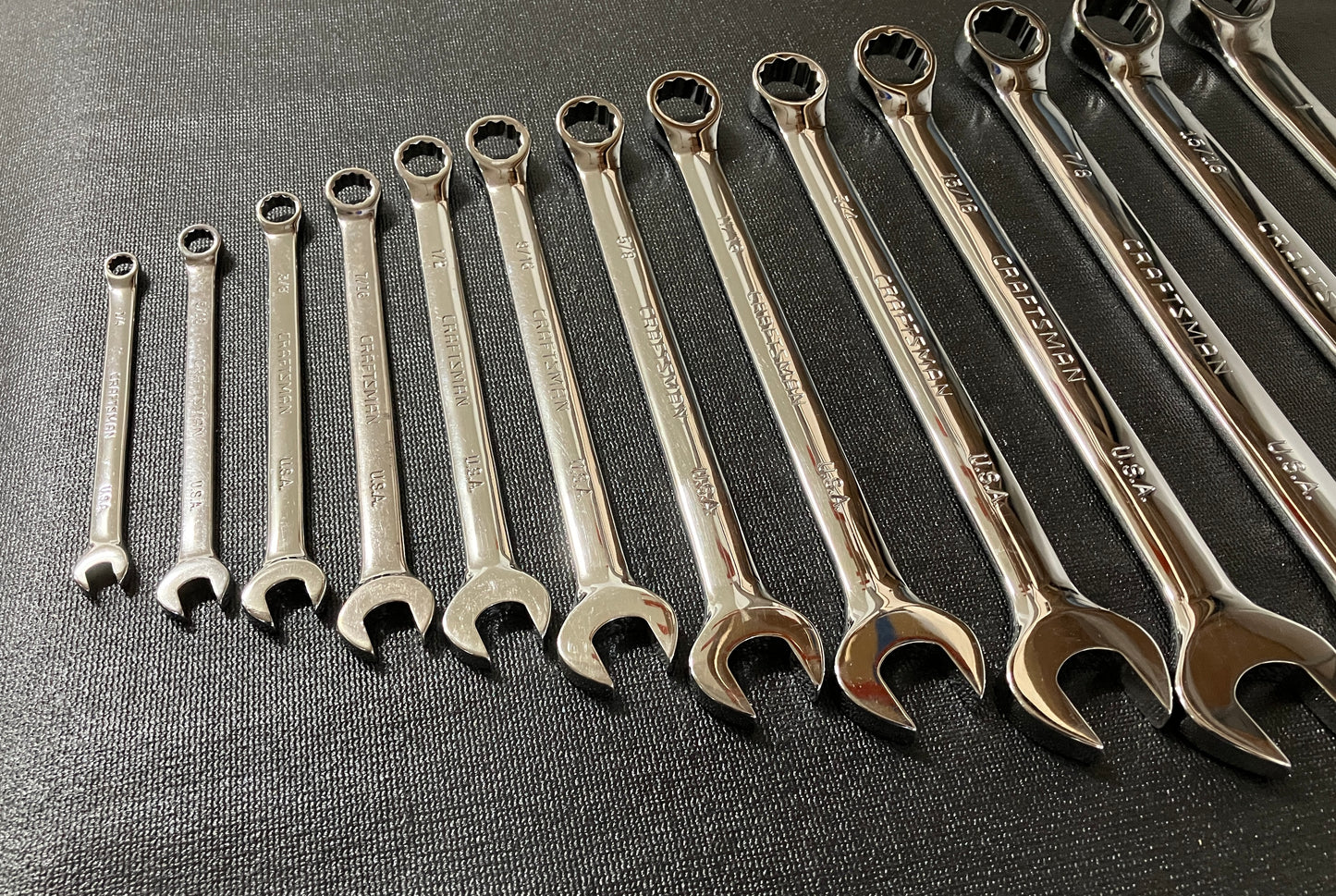 Vintage Craftsman Professional 26pc SAE Metric Combination Wrench Set 45XXX USA