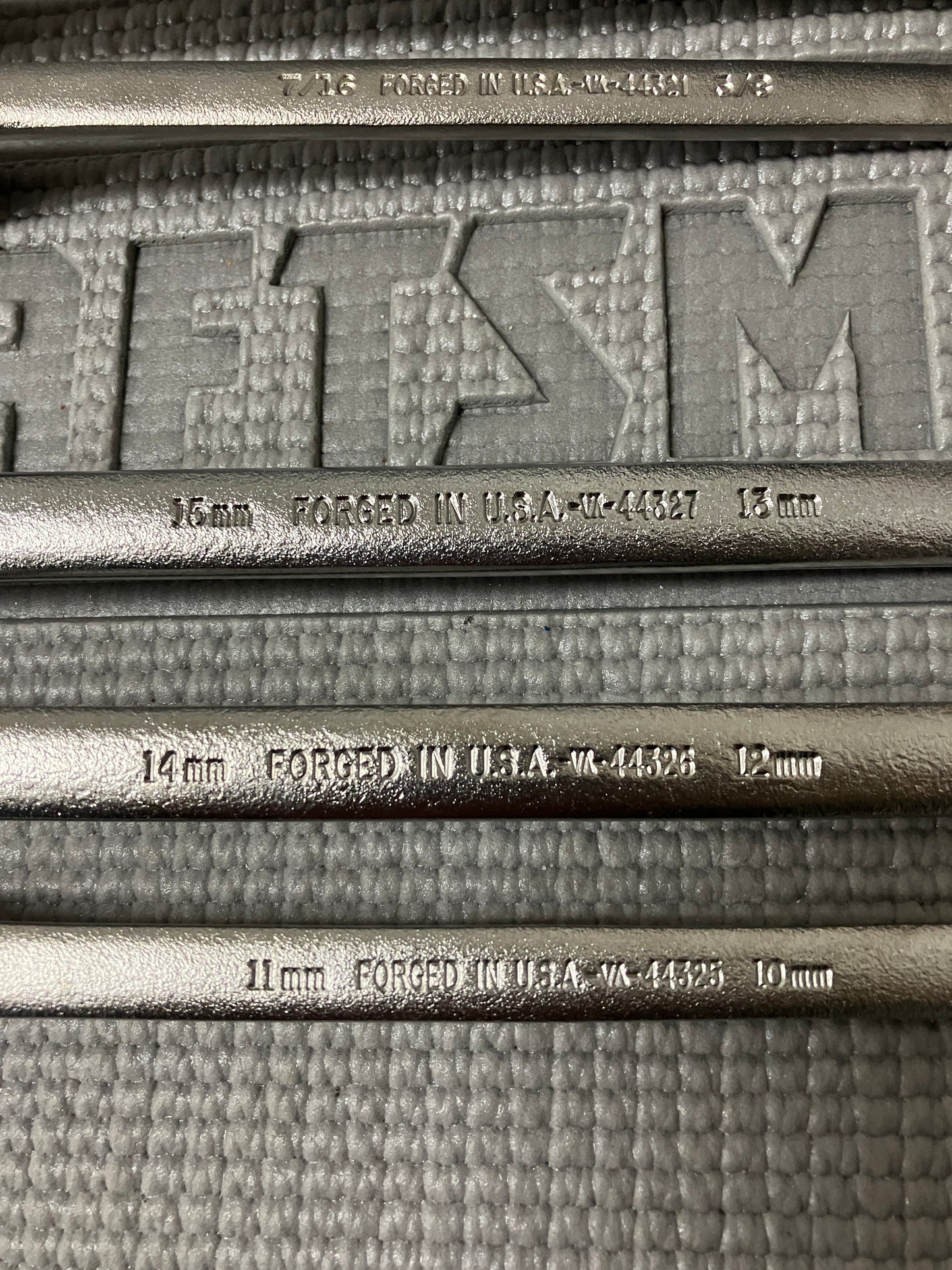 NOS Vintage Craftsman 7pc Satin Deep Offset Box End Wrench Set 44328 -VA- USA