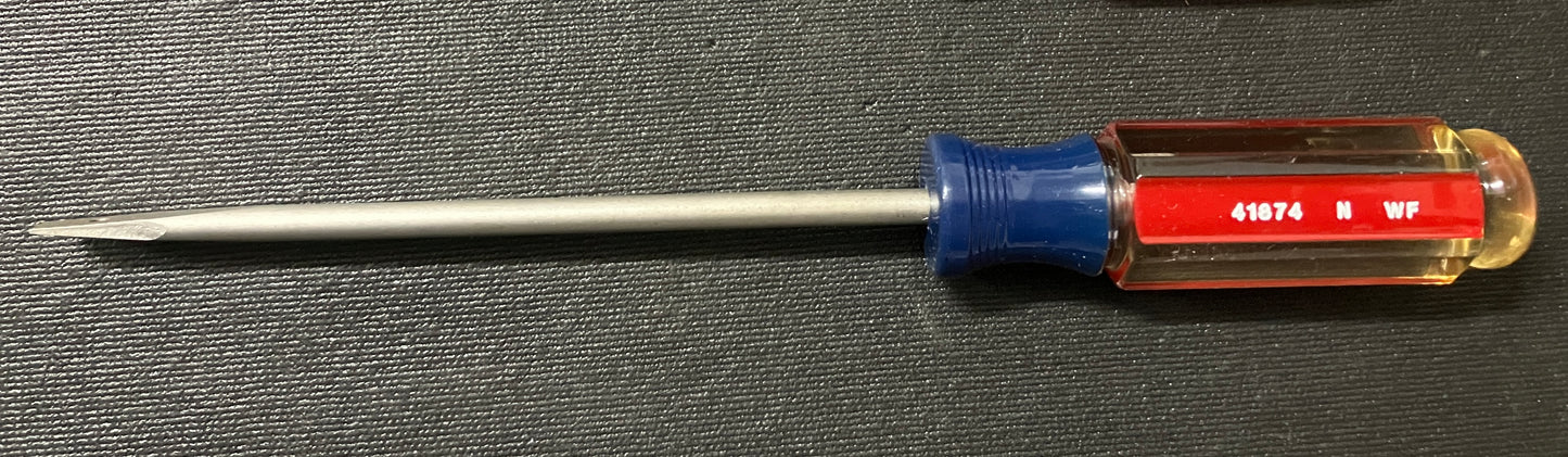 Rare Vintage Sears Craftsman Electrician 1/4” Screwdriver 41874 WF USA Like New