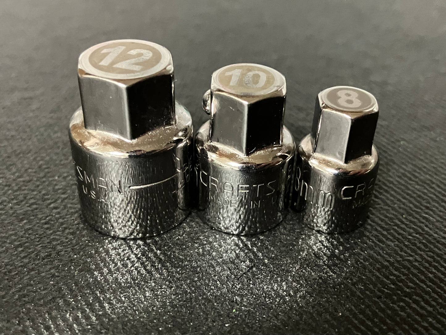 Vintage Craftsman 8pc Metric Low Profile Ratchet Wrench Socket Set 42801 USA