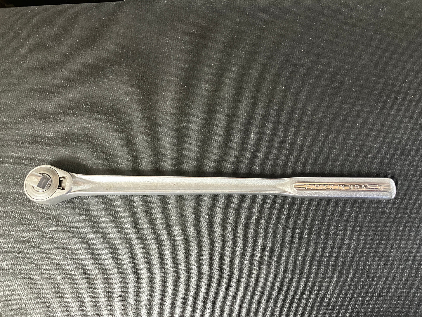 Vintage Craftsman 1/2” Drive 15” Long Handle Butterfly Ratchet USA Chrome Anvil