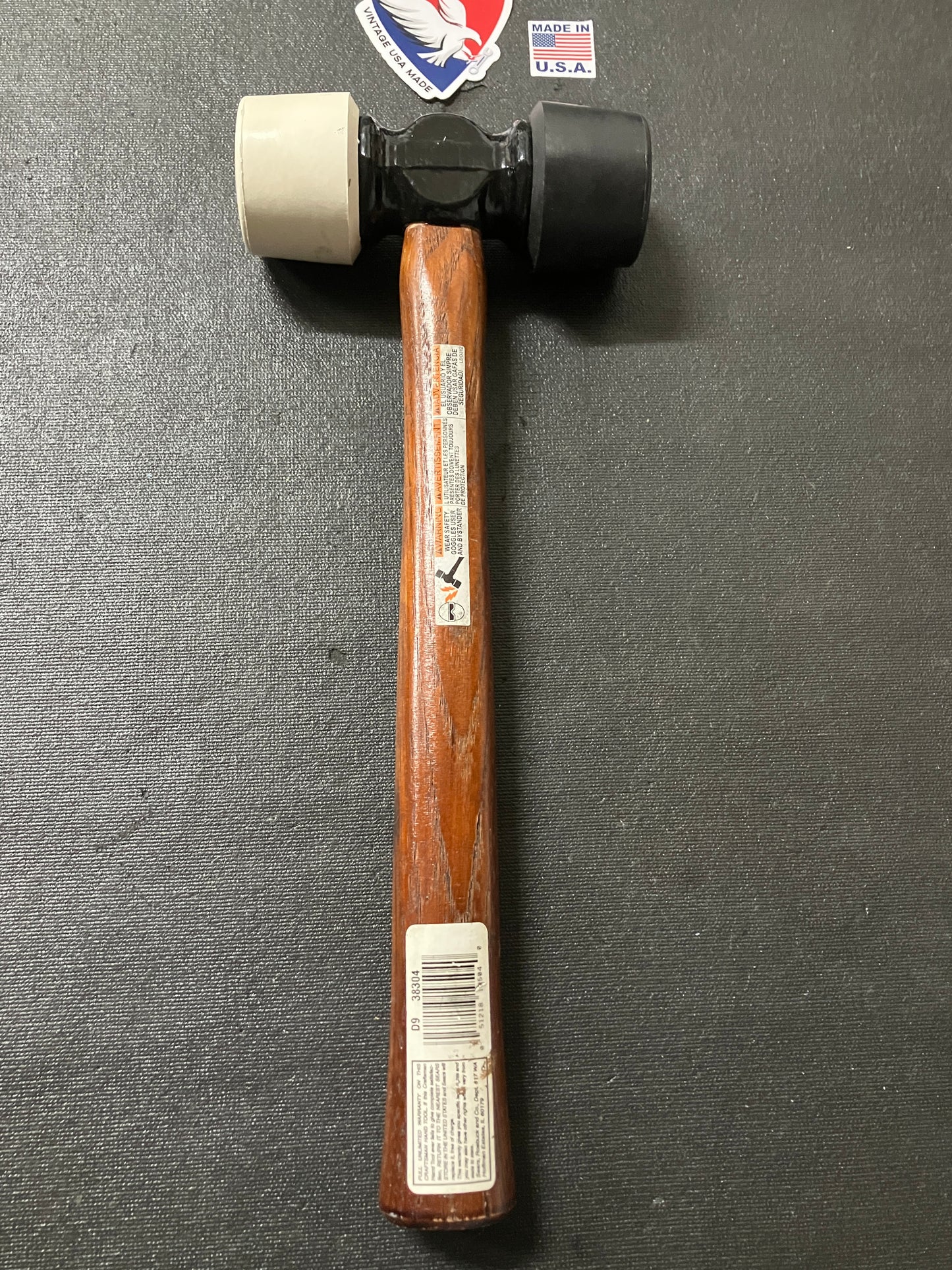 Vintage Craftsman 24oz Double Ended Rubber Mallet 38304 USA