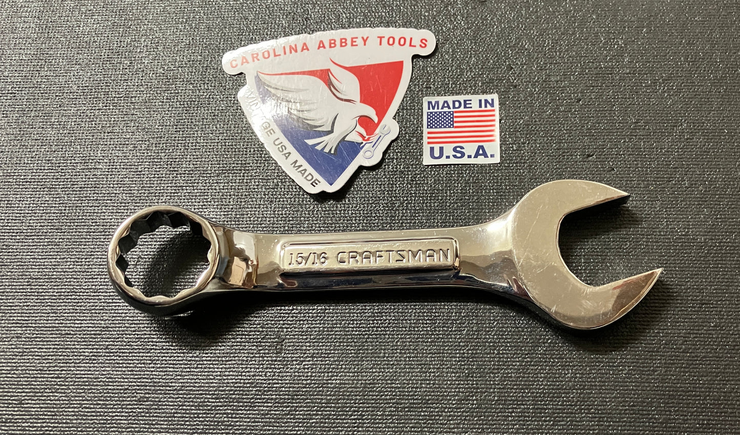 Vintage Craftsman Professional 15/16” Stubby Combination Wrench -VV- 44102 USA