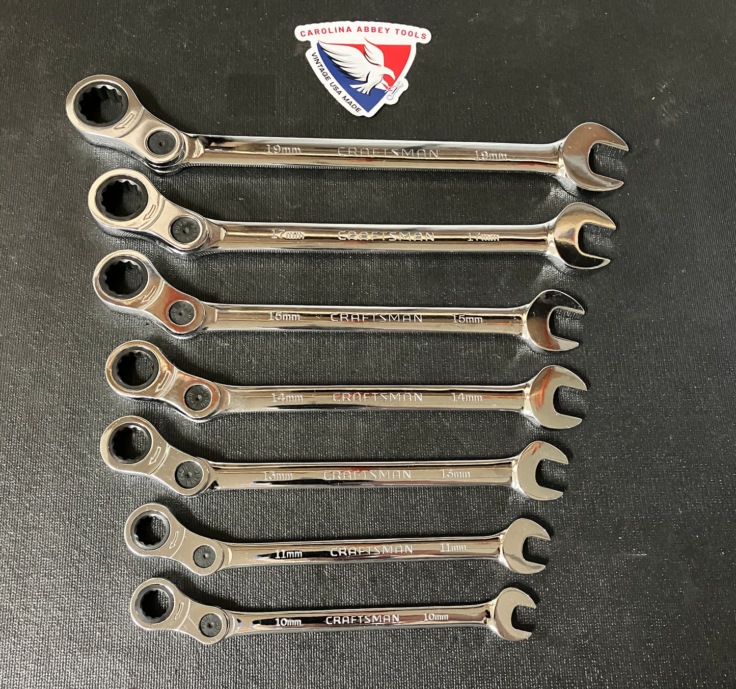Craftsman 7pc Metric Elbow Ratcheting Wrench Set 14636
