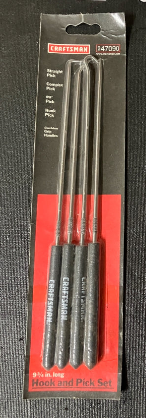 Vintage Craftsman 4pc Hook & Pick Set 47090 USA