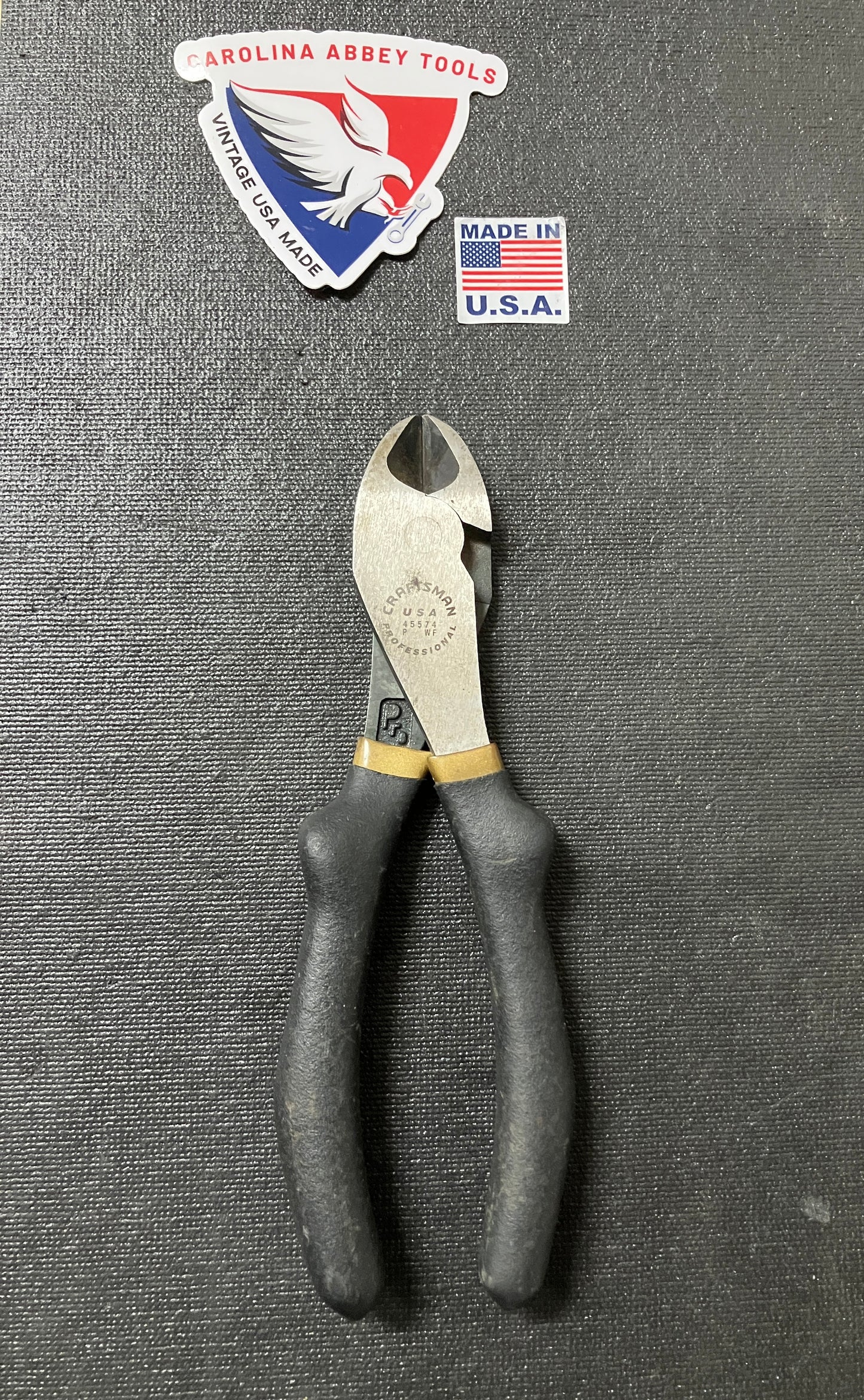 Vintage Craftsman Professional Diagonal Cutting Pliers 45574 WF Made in USA ๐บ๐ธ