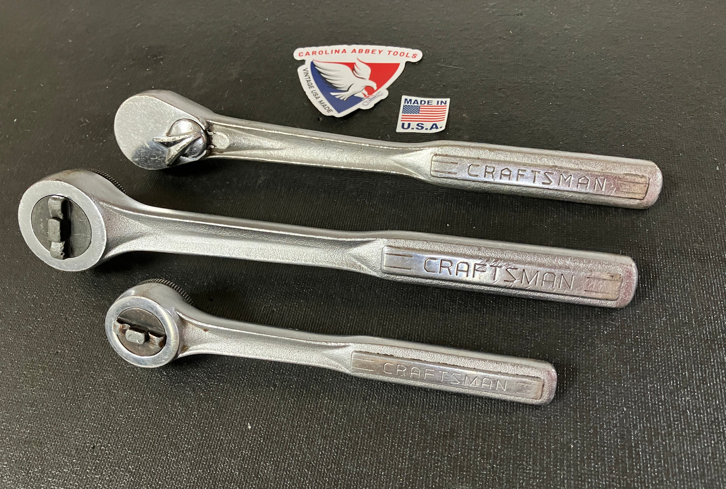 Vintage Craftsman 3pc Ratchet Bundle