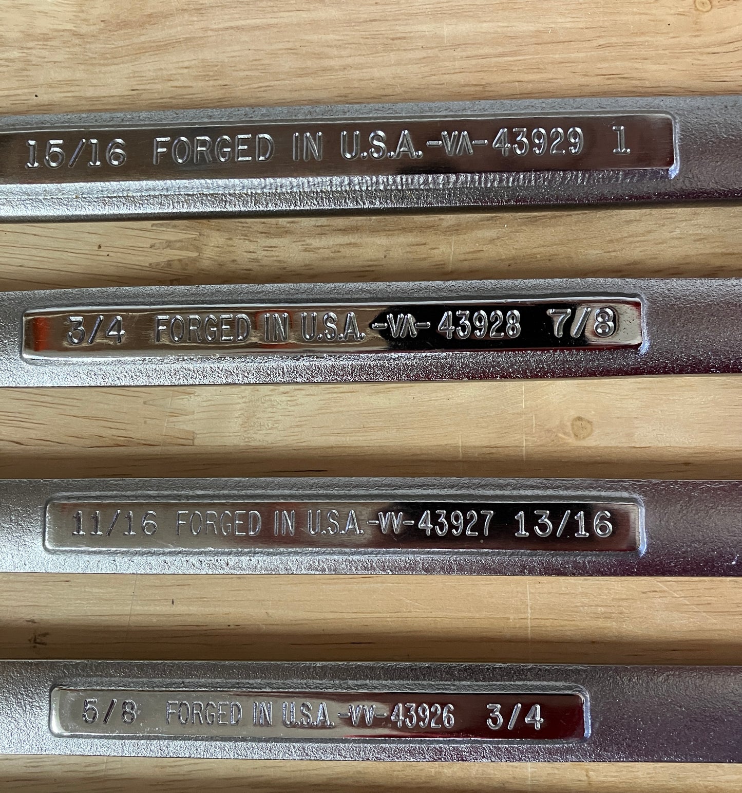 Vintage Craftsman 9pc SAE Double Box End Wrench Set 1/4” to 1” USA - Like New