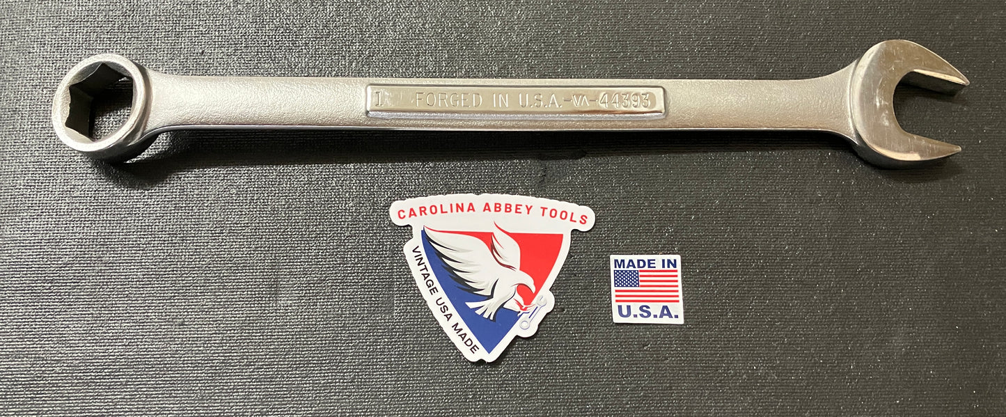 Vintage Craftsman 6pt 1” Combination Wrench 44393 USA