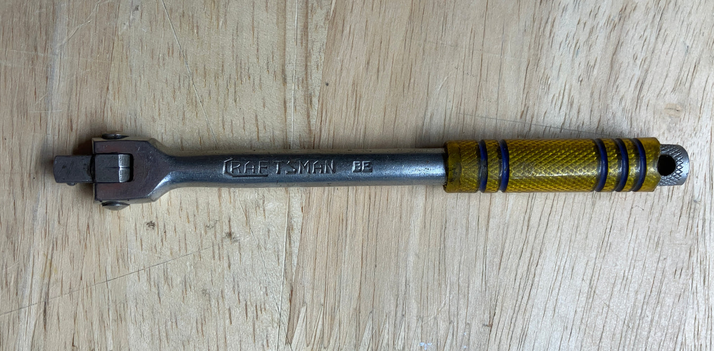 Vintage Craftsman BE Amber Handle 1/4” Breaker Bar