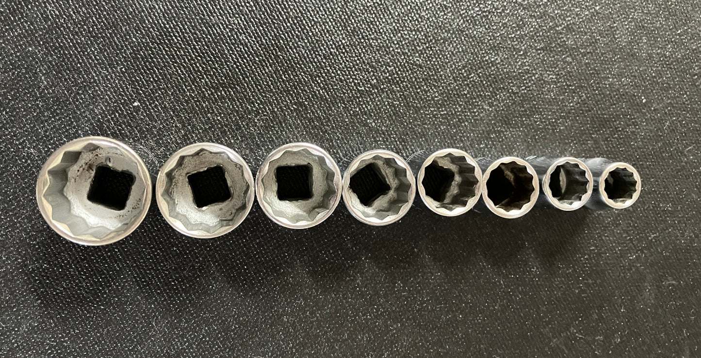 Vintage Craftsman =V= 3/8” Drive Socket Set w/ Metal Case