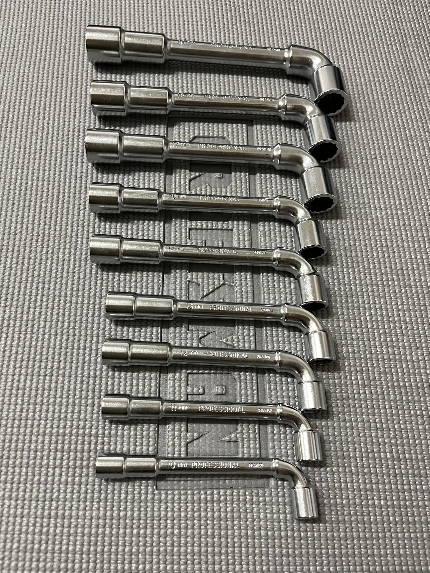 NOS Vintage Craftsman Professional 9pc Angle Socket Wrench Set Metric 34699 France