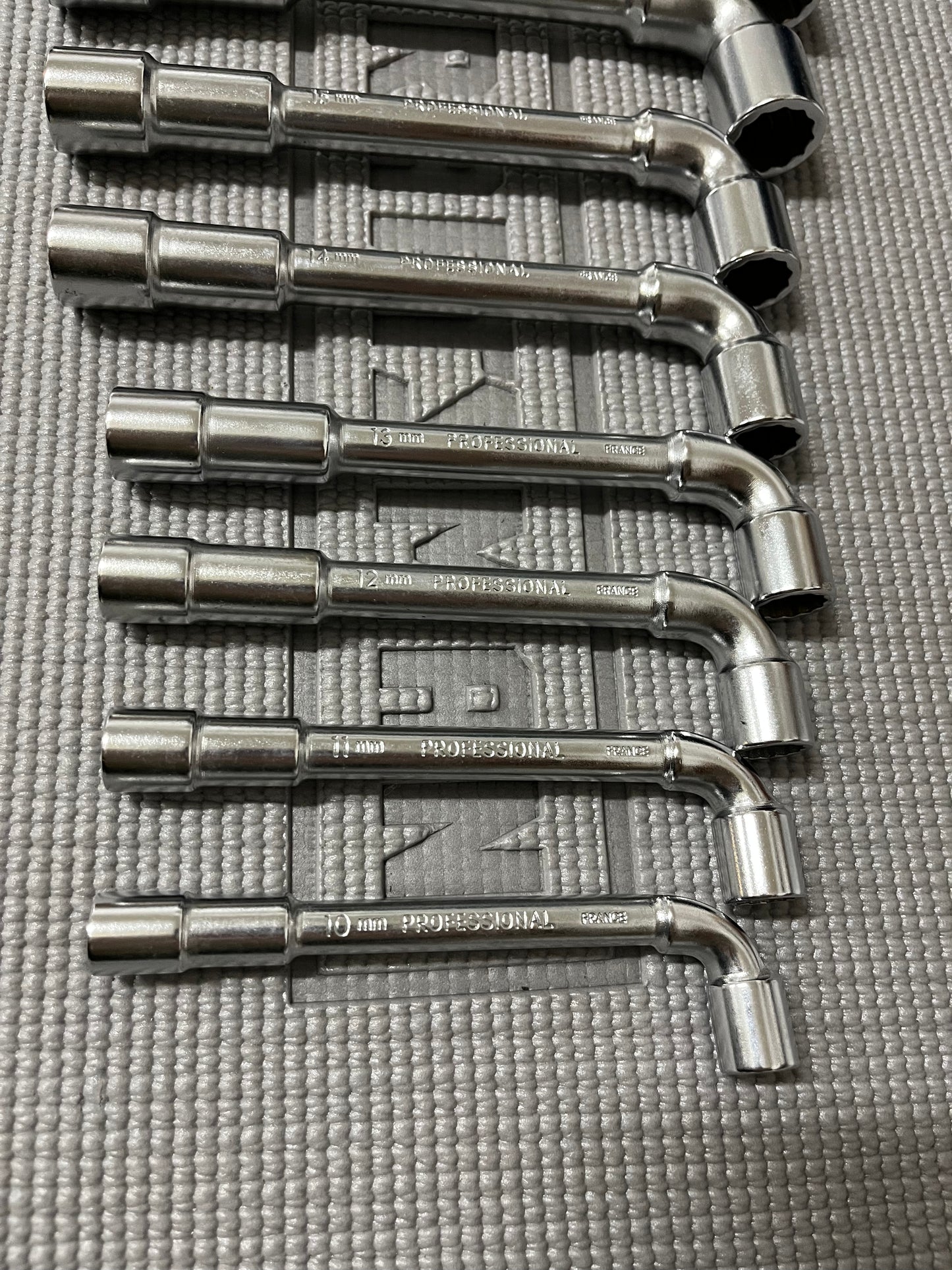 NOS Vintage Craftsman Professional 9pc Angle Socket Wrench Set Metric 34699 France