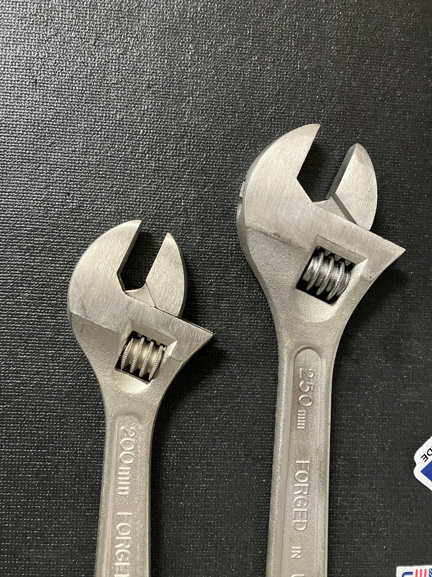 Vintage Craftsman 8" 200mm and 10" 250mm Adjustable Wrenches 44603 44604 WF USA