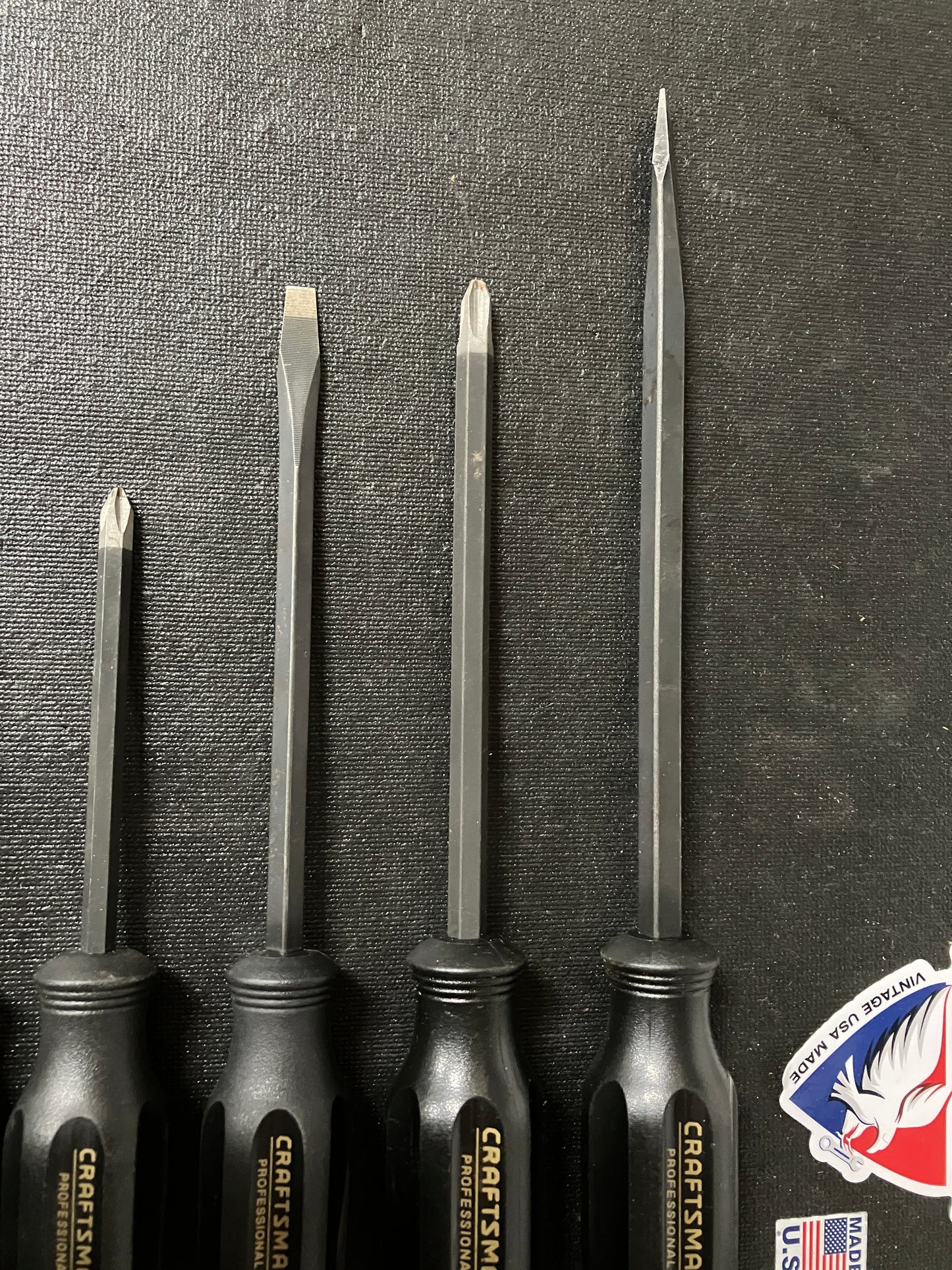 Vintage Craftsman Industrial 8pc Screwdriver Set 41904 USA