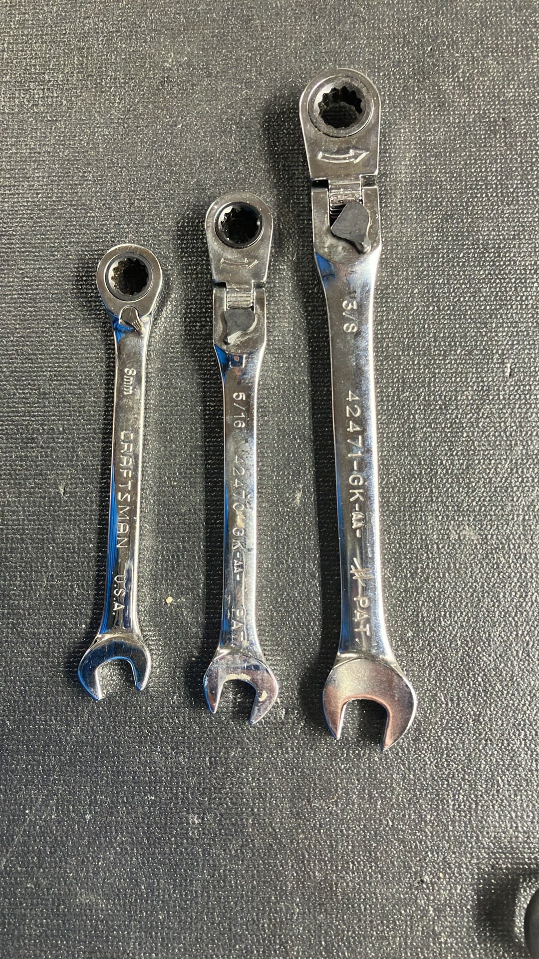 Vintage Craftsman 3pc Wrench Bundle USA *Owners Marks*
