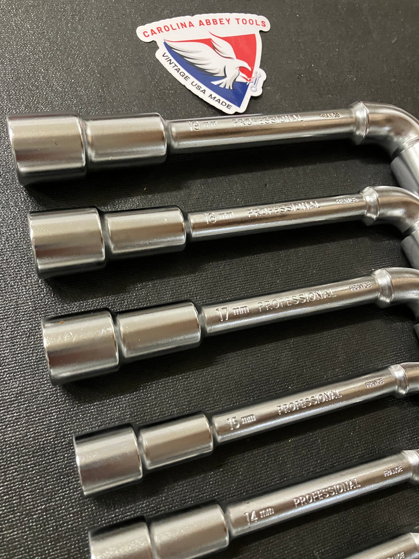 Vintage Craftsman Professional 9pc Angle Socket Wrench Set Metric 34699 France