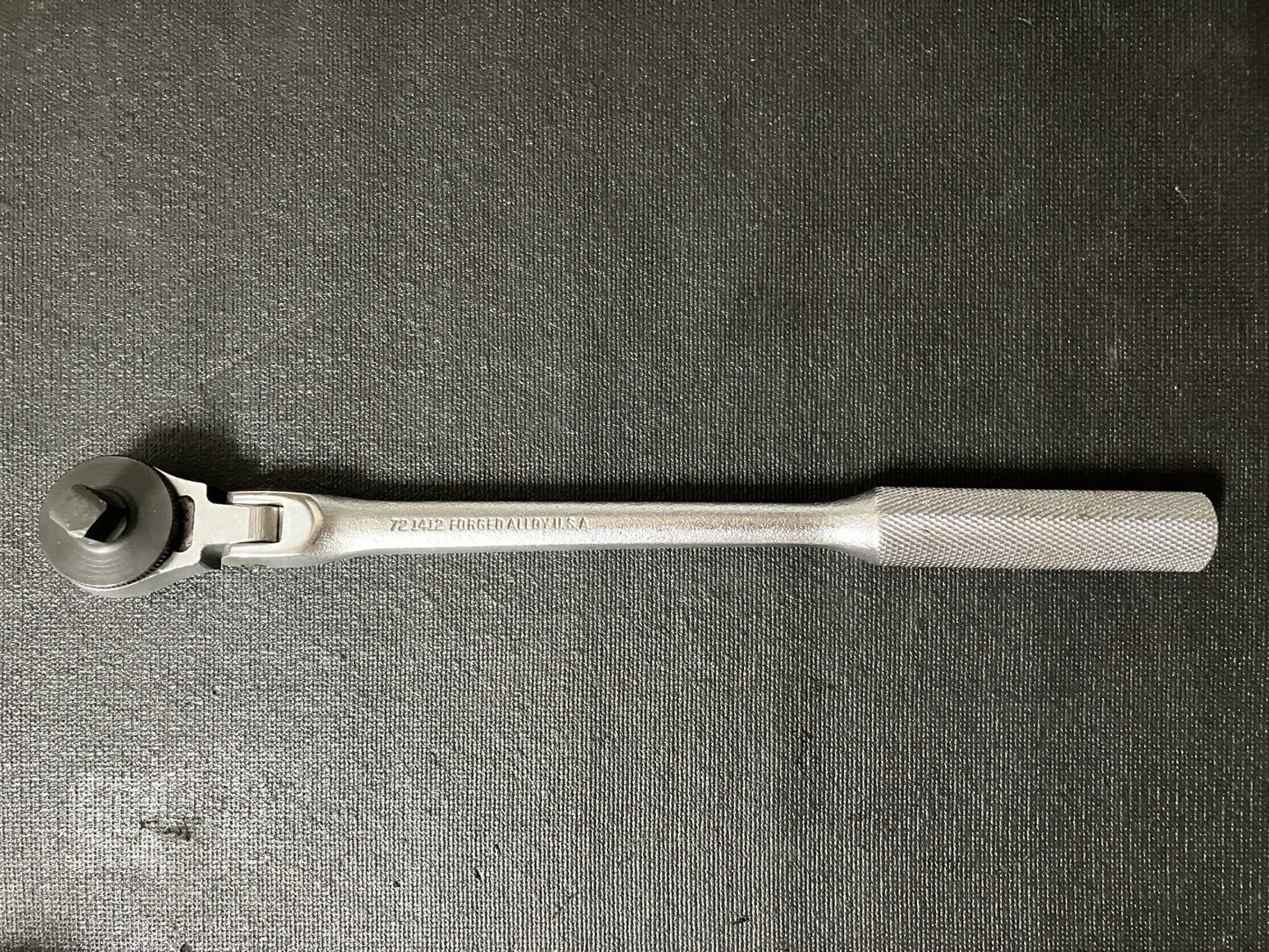 EASCO 3/8” Drive Flex Head RHFT Ratchet 721412 USA Round Head Fine Tooth