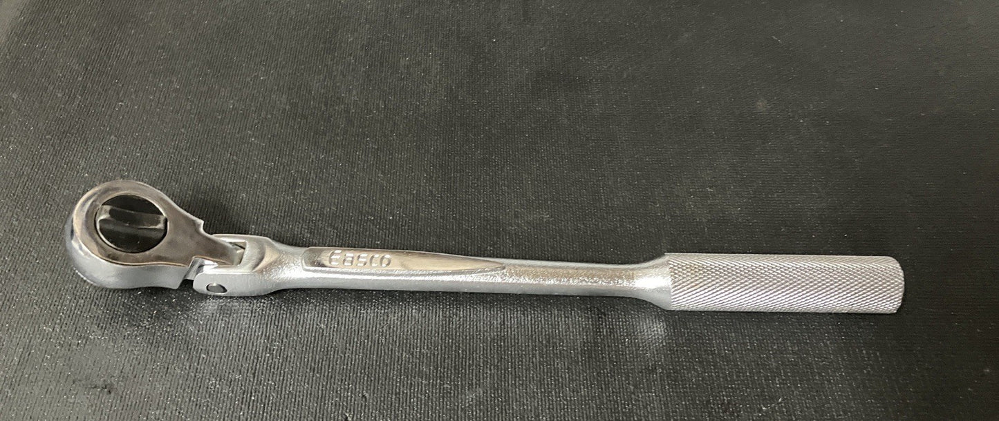 EASCO 3/8” Drive Flex Head RHFT Ratchet 721412 USA Round Head Fine Tooth